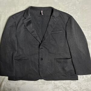 PJ Paul Jones Unstructured Blazer Men's XL Charcoal Gray Relaxed Office Career